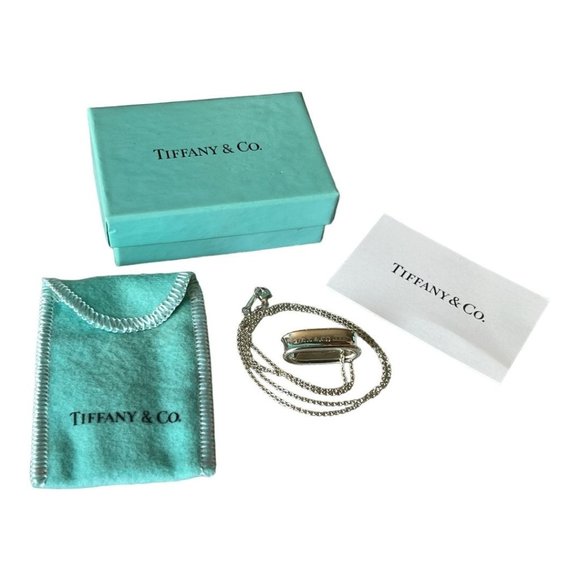 Tiffany & Co. 1837 Oval Pendant Necklace#1135